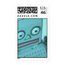 Crazy Robot Postage Stamps
