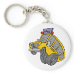 Crazy School Bus Keychain