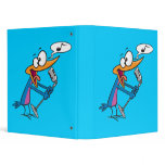 crazy singing karaoke bird cartoon binders