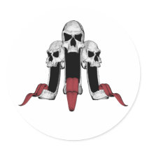 Crazy Skulls stickers