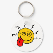 Crazy Smiley Keychain by serverspeed Crazy Smiley Keychain