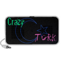 Crazy Turk - Neon Turkish Flag Mp3 Speakers