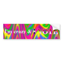Crazy Vote bumper sticker bumper stickers