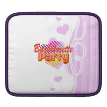 crazy wild fun retro bachelorette party bridal iPad sleeve