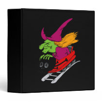 Crazy witch on roller coaster binders