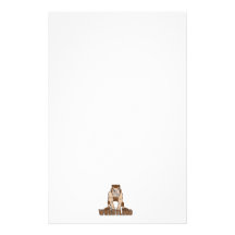 crazy wrestler wrestling design customized stationery