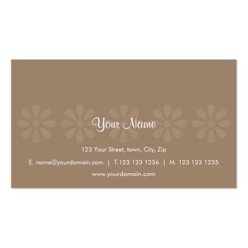 CRE8TIVE DESIGN 04 PINK MOCHA BUSINESS CARDS (back side)