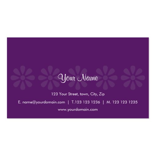 CRE8TIVE DESIGN 04 PURPLE BLUE BUSINESS CARD TEMPLATES (back side)