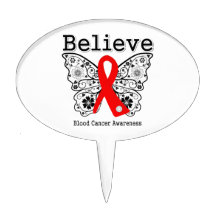 Crea - la mariposa del cáncer de sangre decoración para tarta