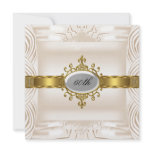 Cream 60th Birthday Party Invitation Cream