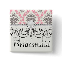 cream and grey tan damask bliss pin