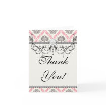 cream and grey tan damask bliss card