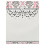 cream and grey tan damask bliss flyer design
