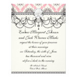 cream and grey tan damask bliss personalized announcement