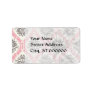 cream and grey tan damask bliss custom address labels