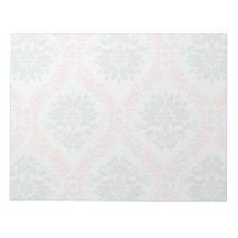 cream and grey tan damask bliss memo pad
