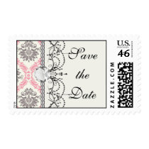 cream and grey tan damask bliss postage
