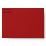 Cream and Red Damask A7 Envelope