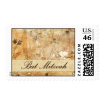 Cream and tan Bat Mitzvah postage