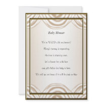 Cream  Baby Shower Party Invitation