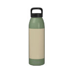 Cream Beige Background on a Water Bottle