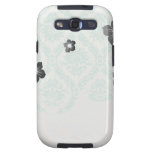 cream blue green damask pattern samsung galaxy SIII case