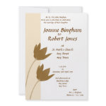 Cream & Brown Invitation