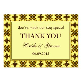 Cream & Brown Personalized Wedding Favor Gift Tags profilecard