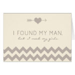 Cream & Champagne Chevron Maid of Honor Card Cream & Champagne Chevron Maid of Honor Card