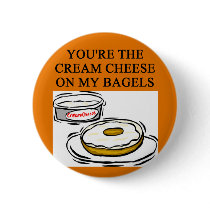 cream cheese and bagels buttons