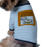 cream cheese and bagels dog tee