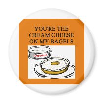 cream cheese and bagels magnet