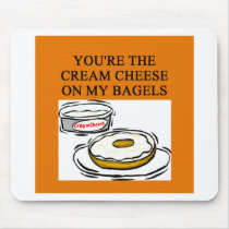 cream cheese and bagels mouse pads