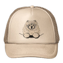 Cream Chow Chow Cap Trucker Hats