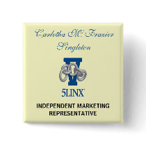 Cream-Colored Name Badge Buttons
