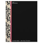 Cream Damask ~ Business / Personal Letterhead