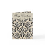 Cream Damask ~  PHOTO INSERT Christmas Cards