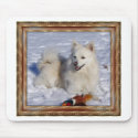 Cream Eskimo in Circ Frame mousepads by Sunstruck Cream Eskimo in Circ Frame mousepads