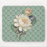 Cream Flowers And Lace Vintage Mouse Mats