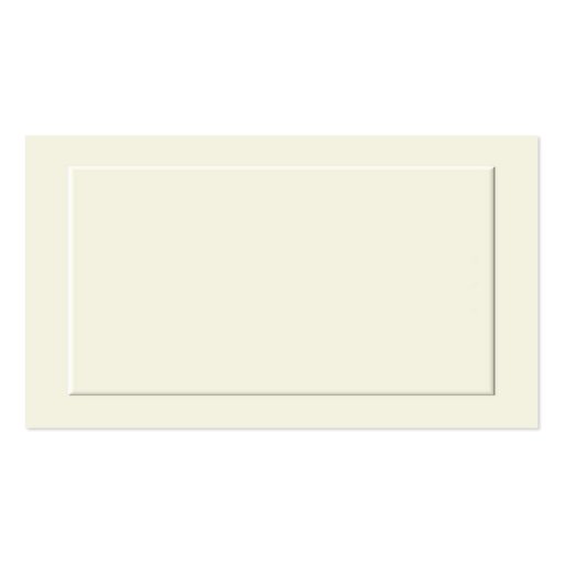 Cream Formal Place Cards Business Card Template (back side)