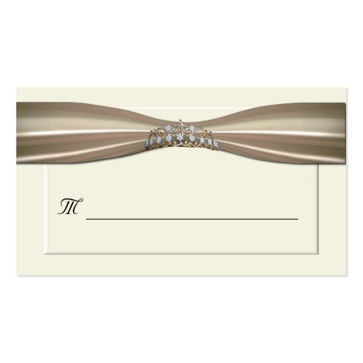 Cream Formal Place Cards Business Card Templates