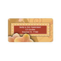 Cream Funky Flower Labels
