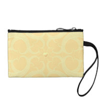 Cream Heart Fractal Pattern Coin Purse