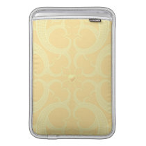 Cream Heart Fractal Pattern Sleeves For MacBook Air