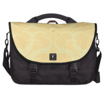 Cream Heart Fractal Pattern Laptop Computer Bag