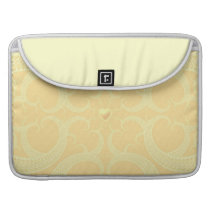Cream Heart Fractal Pattern Sleeves For MacBooks