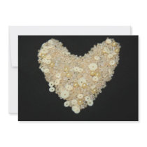 Cream Heart Invitation