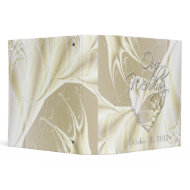 Cream Heart Our Wedding binder