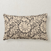 Cream lace on black pillows