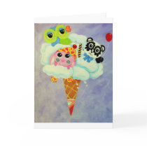 Cream Of The Cloud Encouragement Card by udonchow Cream Of The Cloud Encouragement Card